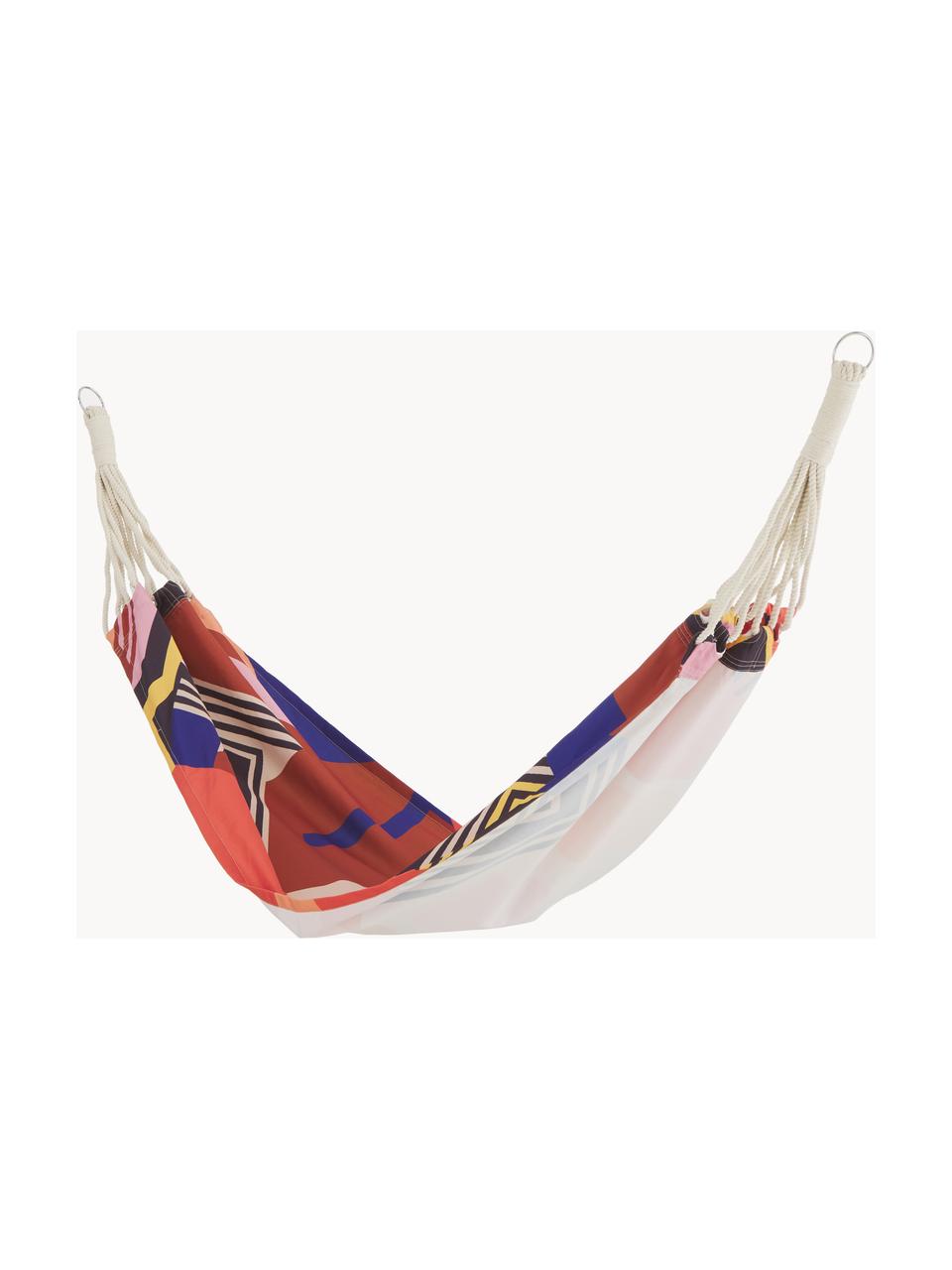 Hangmat Arti met gekleurd patroon, Polyester, Rood, blauw, zwart, roze, geel, B 80 x L 180 cm