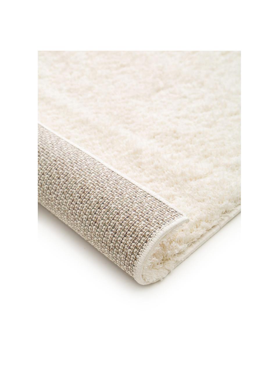 Tapis à poils longs ethno Benno, Crème, gris foncé