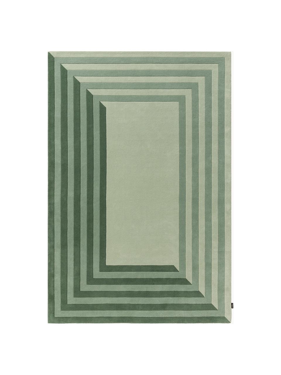 Ręcznie tuftowany dywan z wełny Tilo, 100% wełna

Włókna dywanów wełnianych mogą nieznacznie rozluźniać się w pierwszych tygodniach użytkowania, co ustępuje po pewnym czasie, Odcienie zielonego, S 160 x D 230 cm (Rozmiar M)