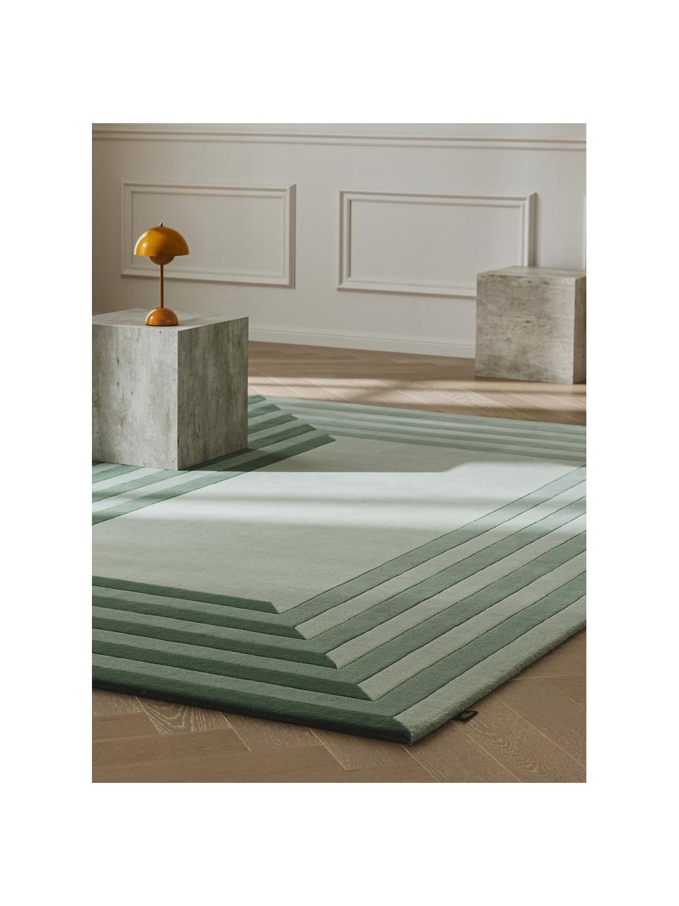 Ručne tuftovaný vlnený koberec Tilo, 100 % vlna

V prvých týždňoch používania môžu vlnené koberce uvoľňovať vlákna, tento jav zmizne po niekoľkých týždňoch používania, Odtiene zelenej, Ø 160 x V 230 cm (veľkosť XL)