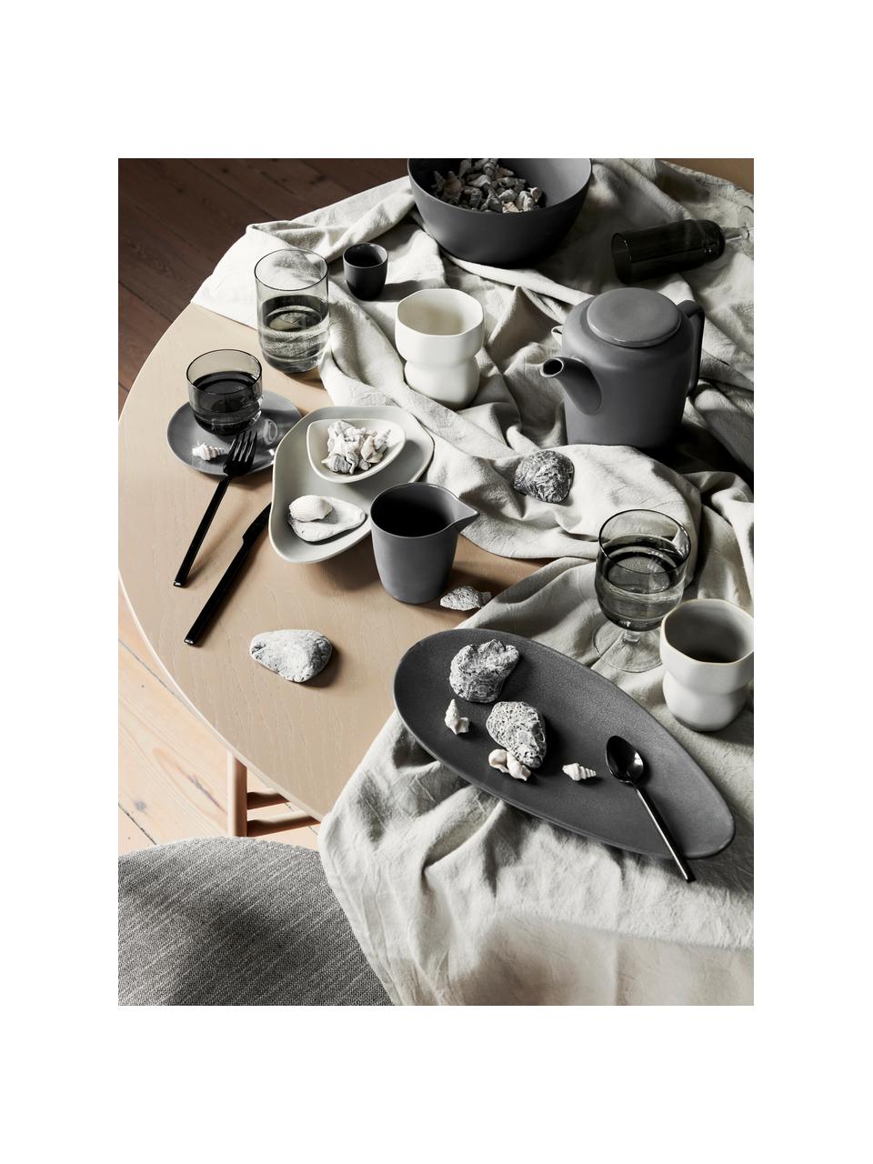 Mug design fait à la main de forme organique Limfjord, Grès cérame, Grège, Ø 8 x haut. 9 cm, 200 ml