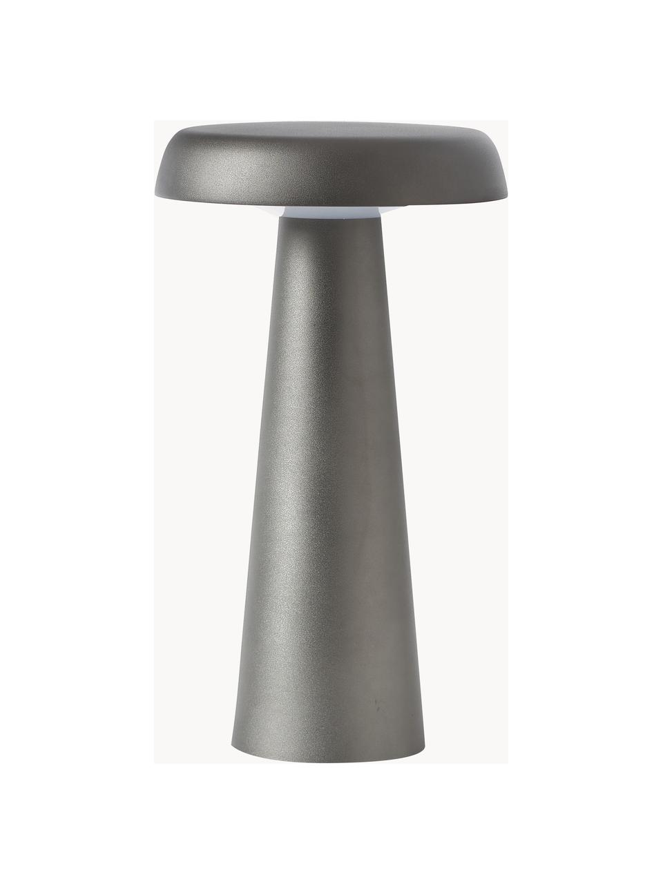 Lámpara de mesa para exterior LED Arcello, Metal anodizado, Gris antracita, Ø 14 x Al 25 cm