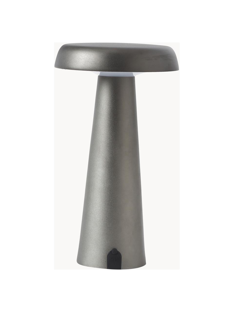 Lámpara de mesa para exterior LED Arcello, Metal anodizado, Gris antracita, Ø 14 x Al 25 cm