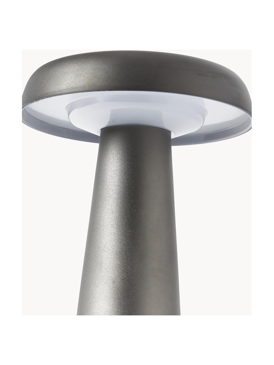 Lámpara de mesa para exterior LED Arcello, Metal anodizado, Gris antracita, Ø 14 x Al 25 cm