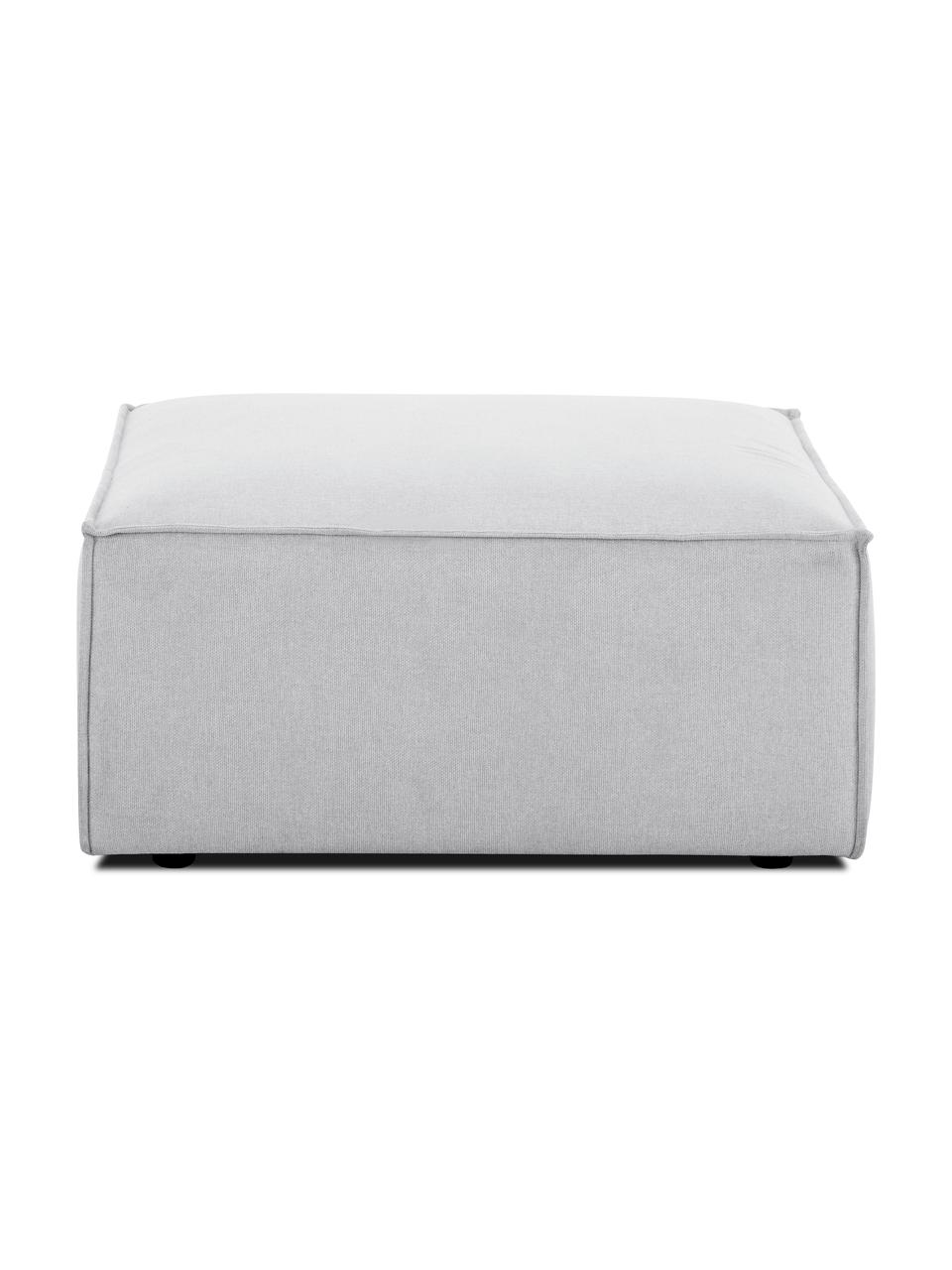 Pouf canapé Lennon, Tissu gris clair, larg. 88 x haut. 43 cm