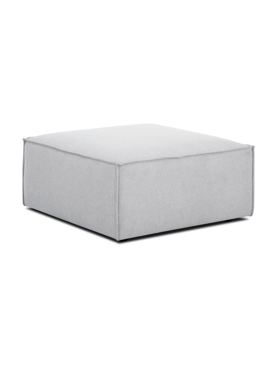 Reposapiés puf Lennon, Tapizado: 100% poliéster Alta resis, Estructura: madera de pino maciza, ma, Patas: plástico, Tejido gris claro, An 88 x Al 43 cm