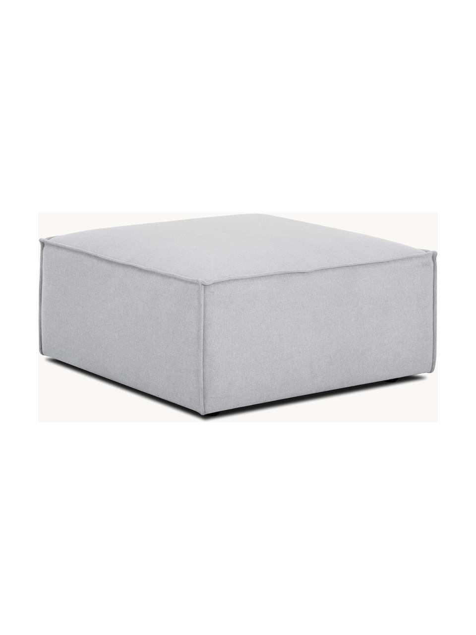 Sofa-Hocker Lennon, Bezug: 100 % Polyester Der strap, Gestell: Massives Kiefernholz FSC-, Webstoff Grau, B 88 x T 88 cm