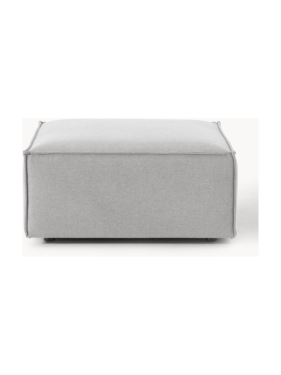 Pouf Lennon, Tissu gris, larg. 88 x prof. 88 cm