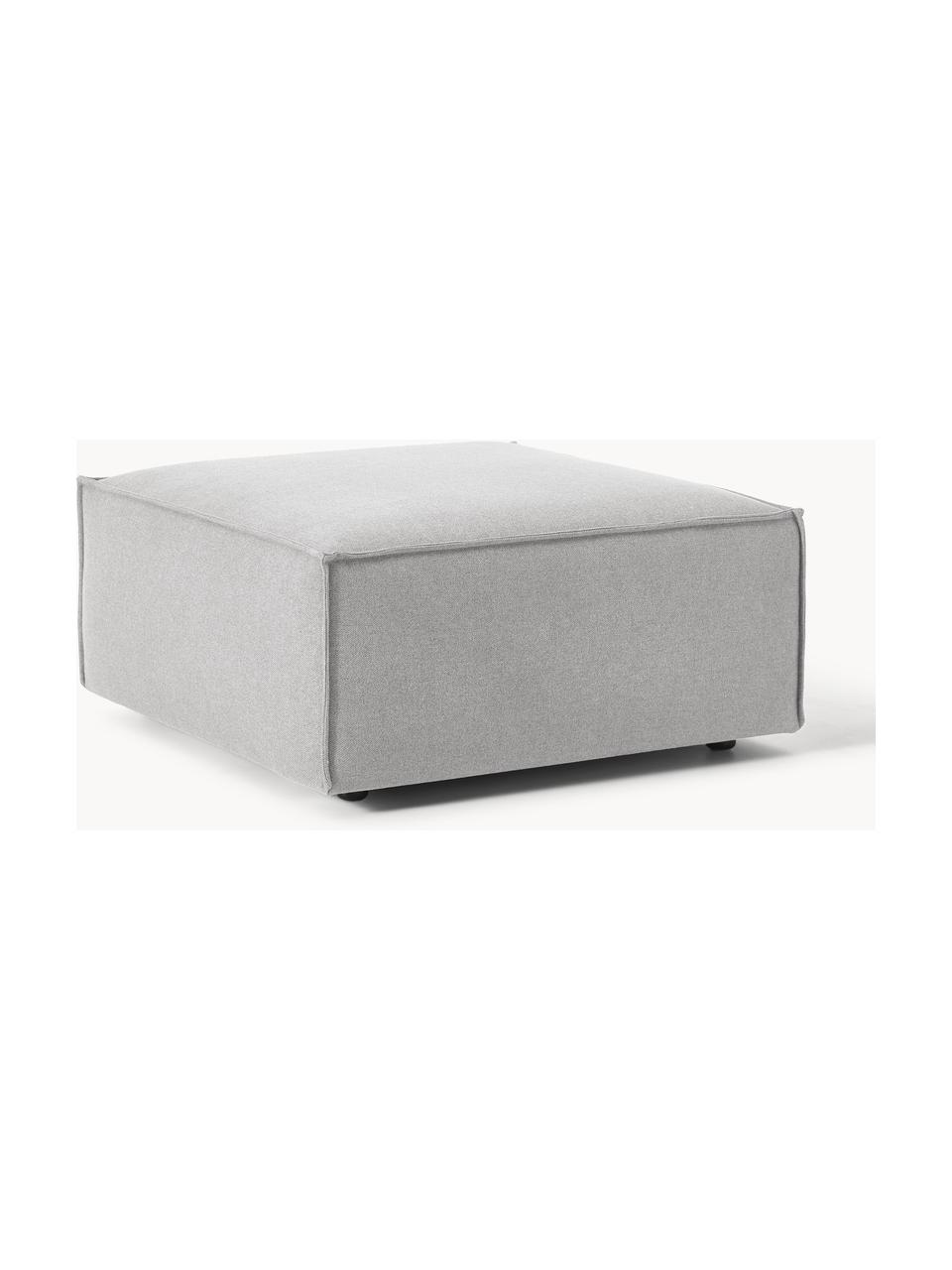 Pouf Lennon, Tissu gris, larg. 88 x prof. 88 cm