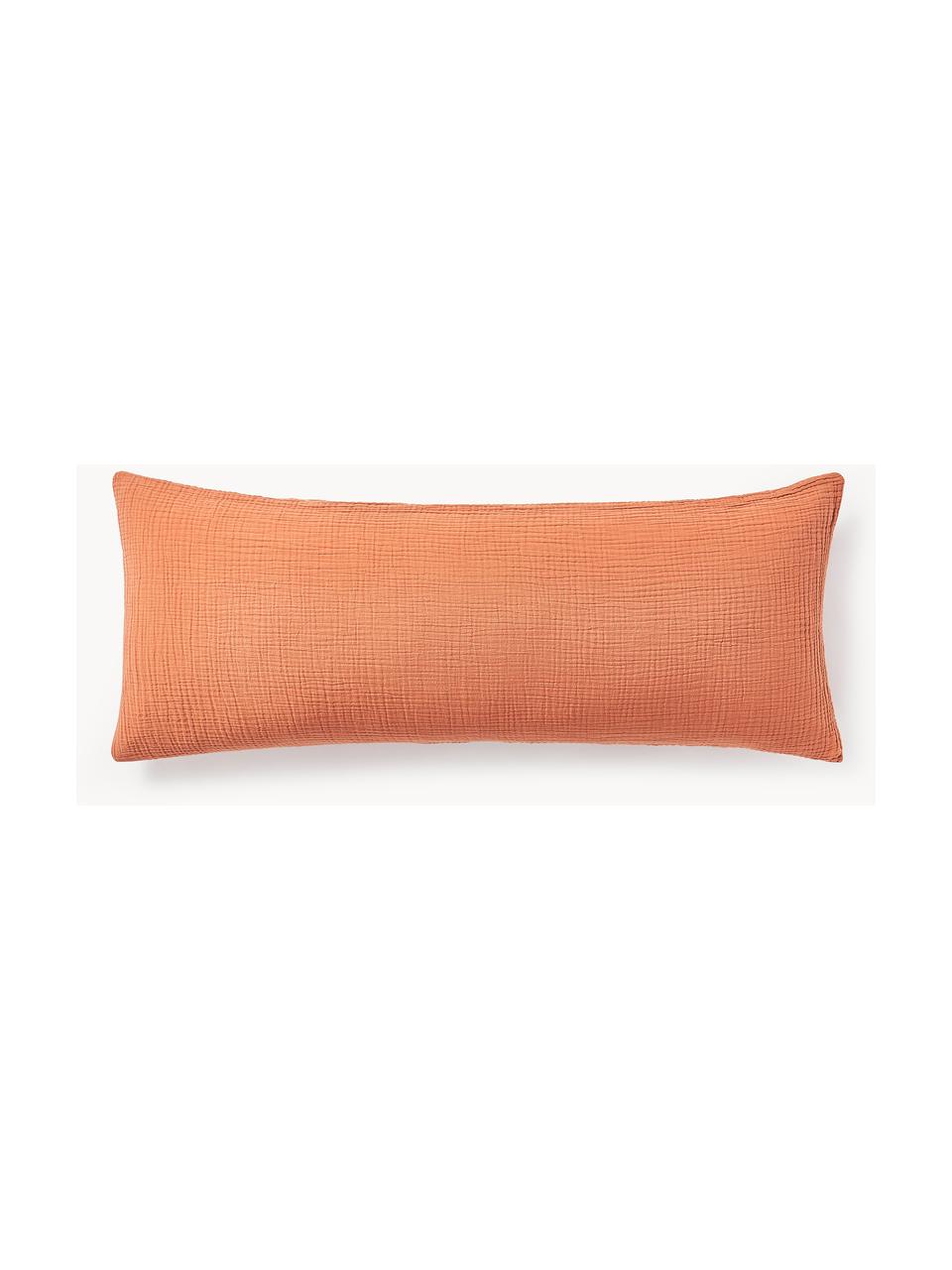 Funda de almohada de muselina Odile, Terracota, An 45 x L 110 cm