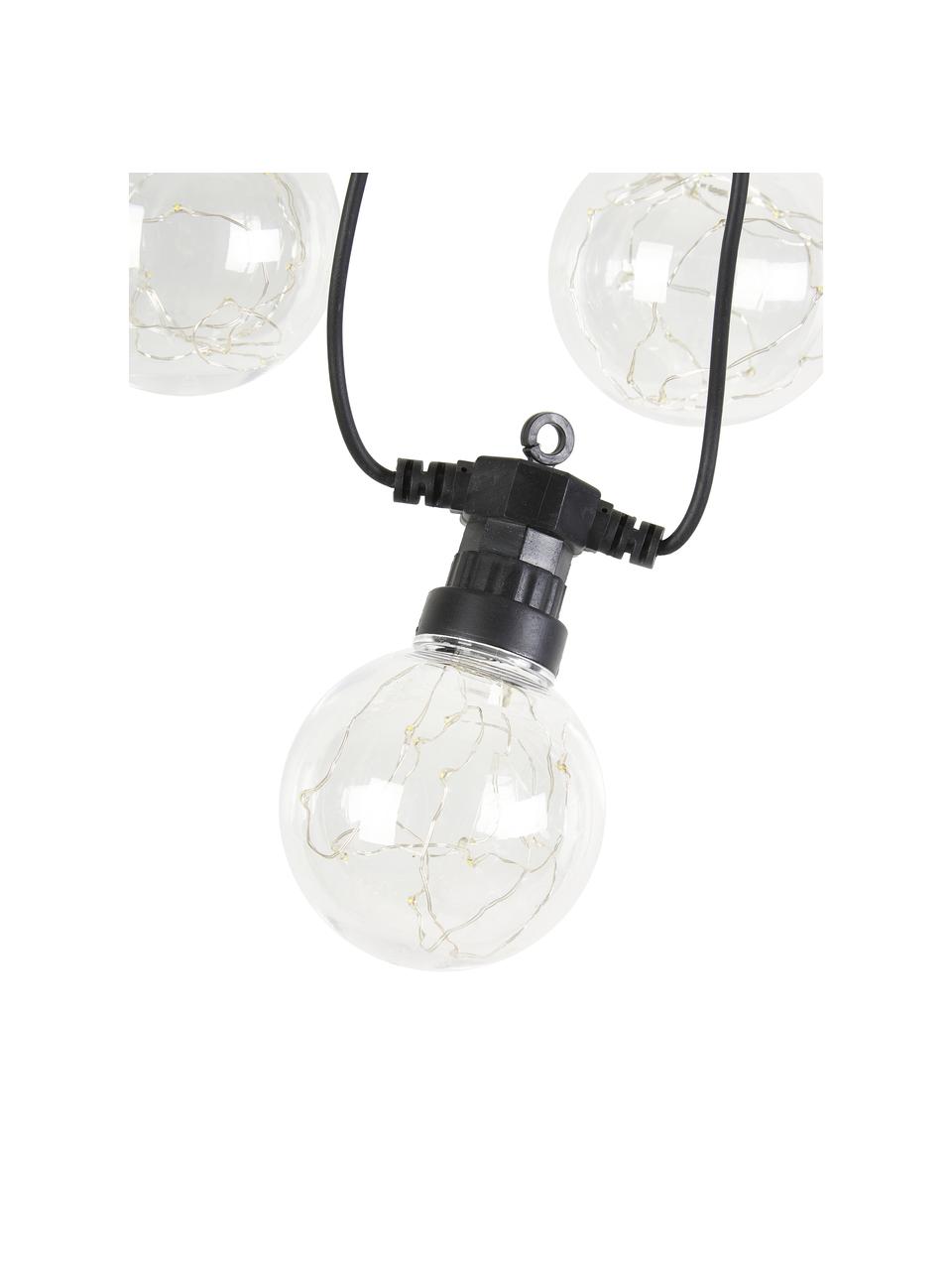 Guirnalda de luces LED Crackle Chain, 750 cm, 10 luces, Cable: plástico, Transparente, L 750 cm