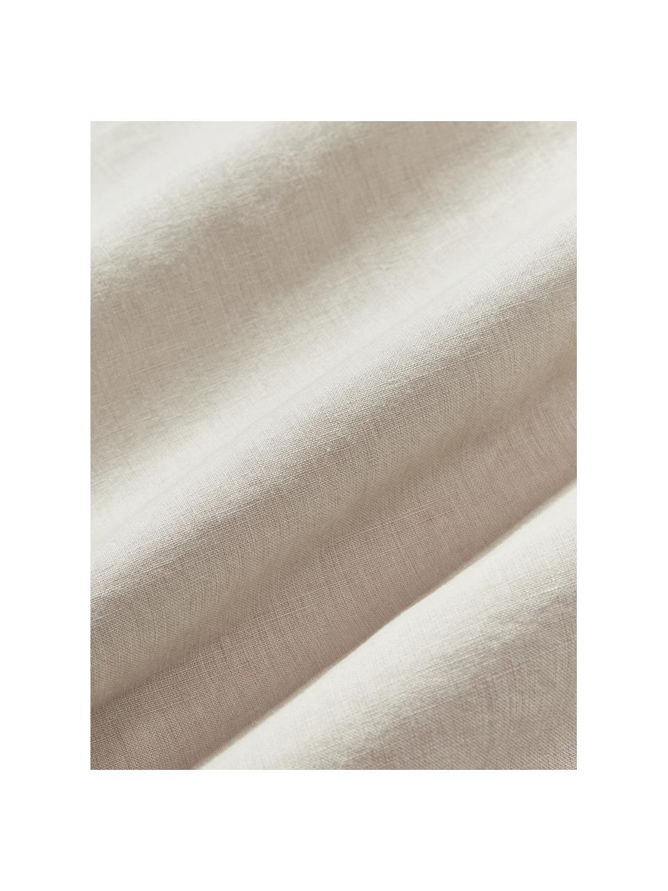 Housse de couette en lin délavé Airy, Beige clair, larg. 200 x long. 200 cm