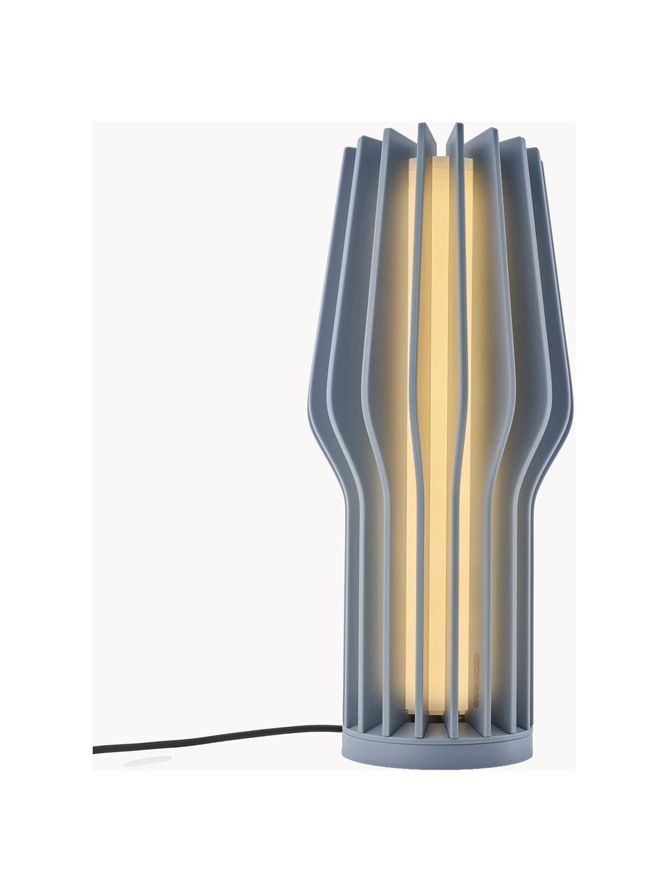 Malá prenosná stolová LED lampa Radiant, Sivomodrá, Ø 11 x V 25 cm