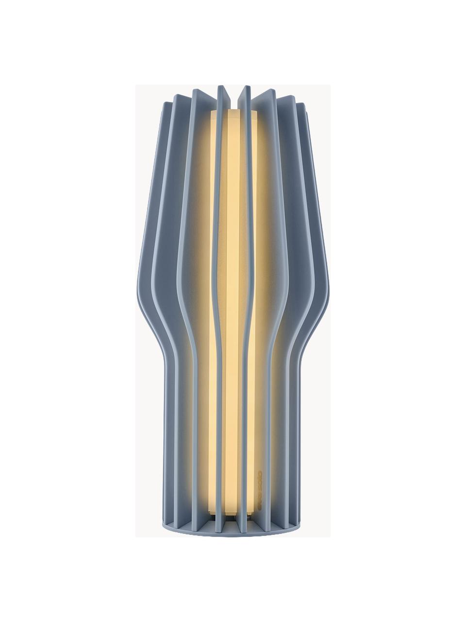 Malá prenosná stolová LED lampa Radiant, Sivomodrá, Ø 11 x V 25 cm