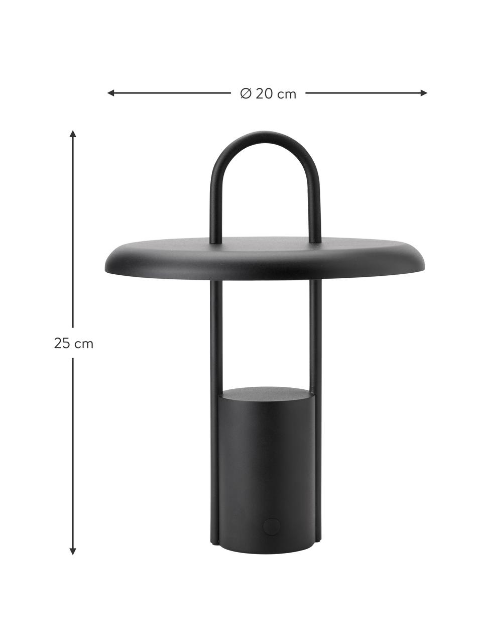 Lampa zewnętrzna LED z funkcją przyciemniania Pier, Czarny, Ø 20 x W 25 cm