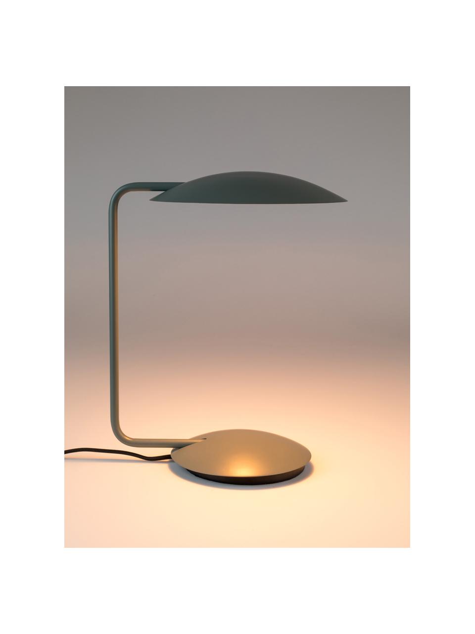 Lámpara de mesa regulable Pixie, Cable: cubierto en tela, Gris, An 25 x Al 39 cm