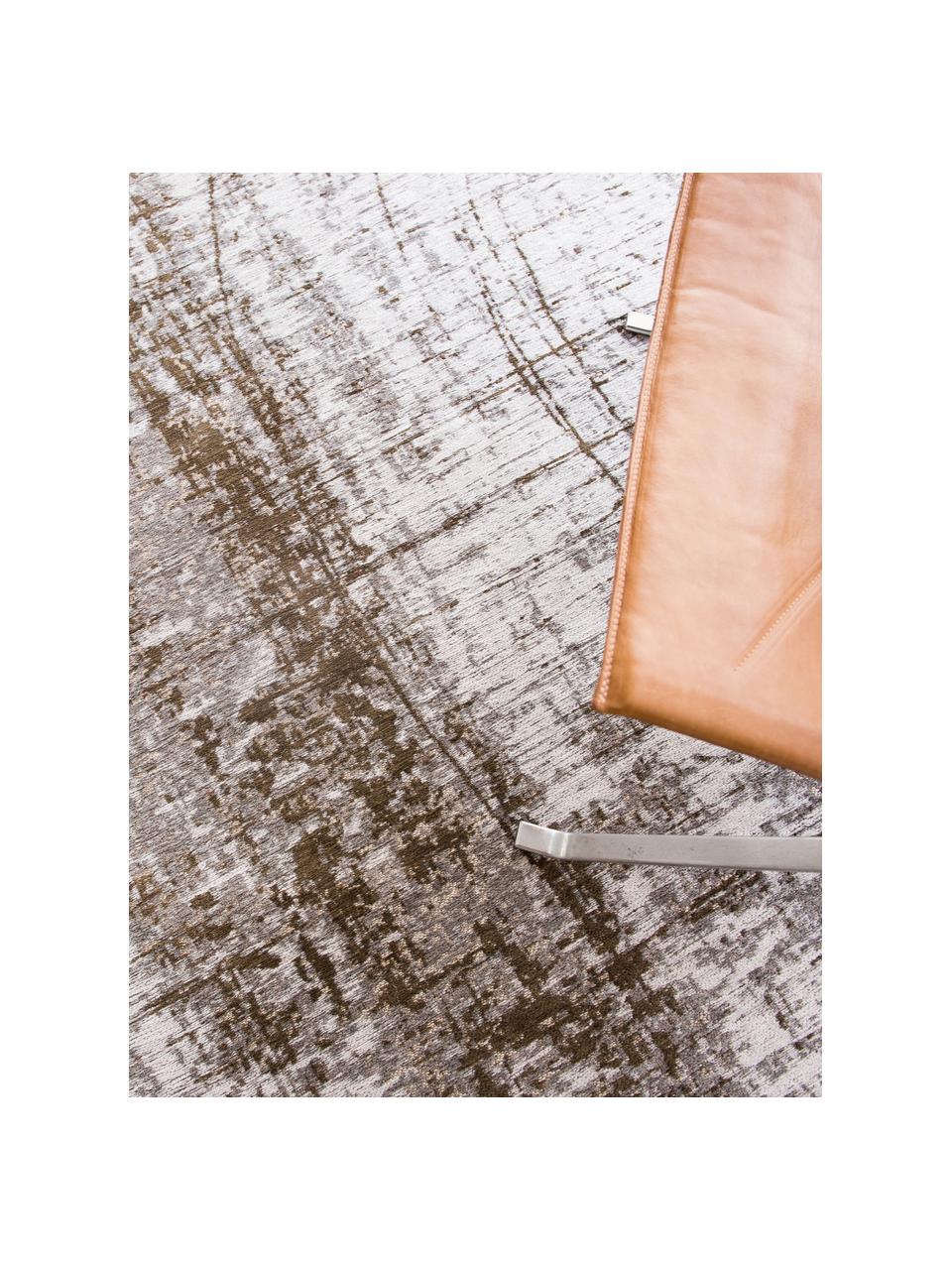 Vloerkleed Concrete Jungle met abstract patroon, 100% polyester, Grijstinten, B 80 x L 150 cm (maat XS)