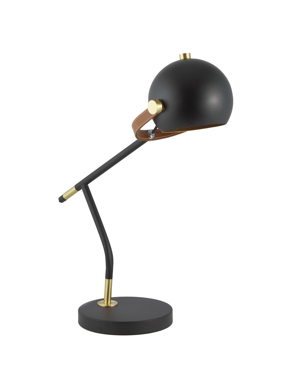 Grande lampe de bureau noire Bow, Noir