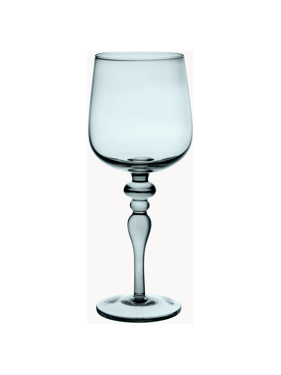 Sada ručně foukaných sklenic na víno v různých barvách a tvarech Diseguale, 6 dílů, Foukané sklo, Více barev, transparentní, Ø 8 cm, V 20 cm, 200 ml