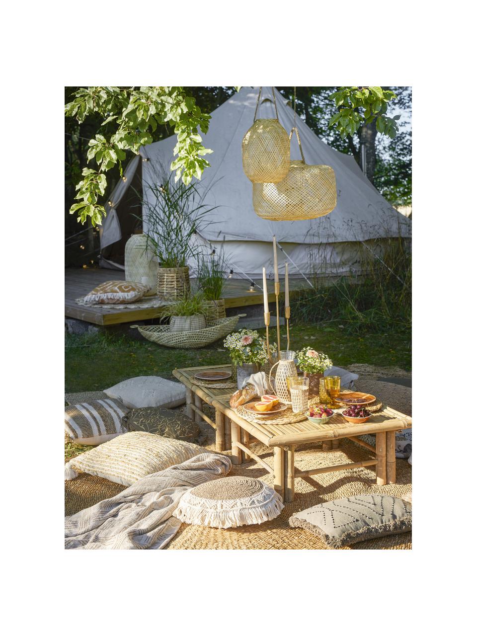 Farolillo de bambú Musu, Beige, Ø 50 x Al 32 cm