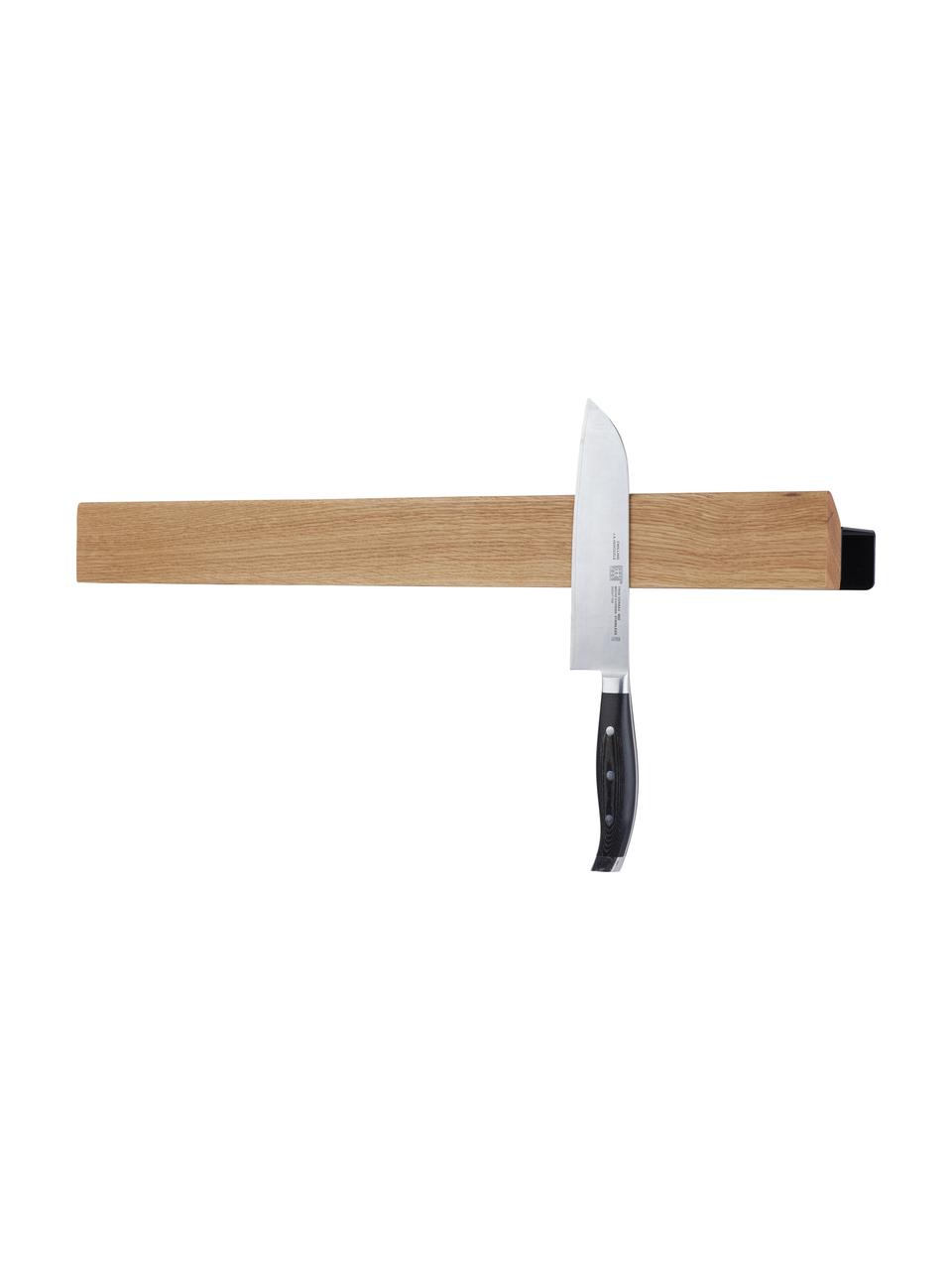 Banda magnetica Flex, Asta: legno di quercia, Legno chiaro, nero, Larg. 60 x Alt. 6 cm