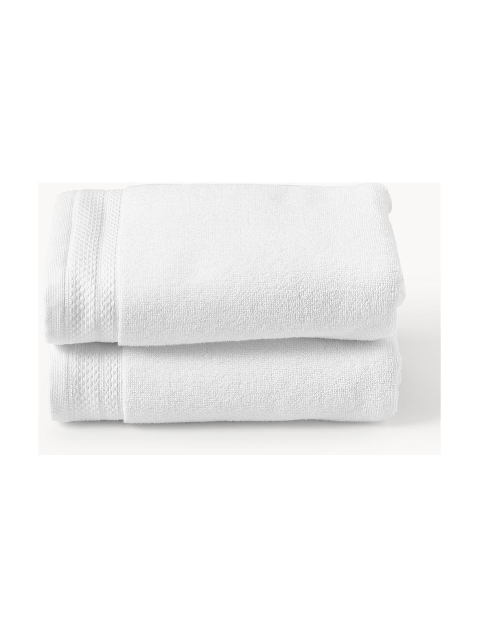 Ręcznik z bawełny organicznej Premium, różne rozmiary, Biały, Ręcznik do rąk, S 50 x D 100 cm, 2 szt.