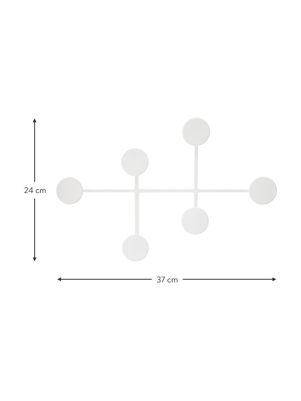 Wieszak ścienny Afteroom Coat Hanger, Stal malowana proszkowo, Biały, S 37 x W 24 cm