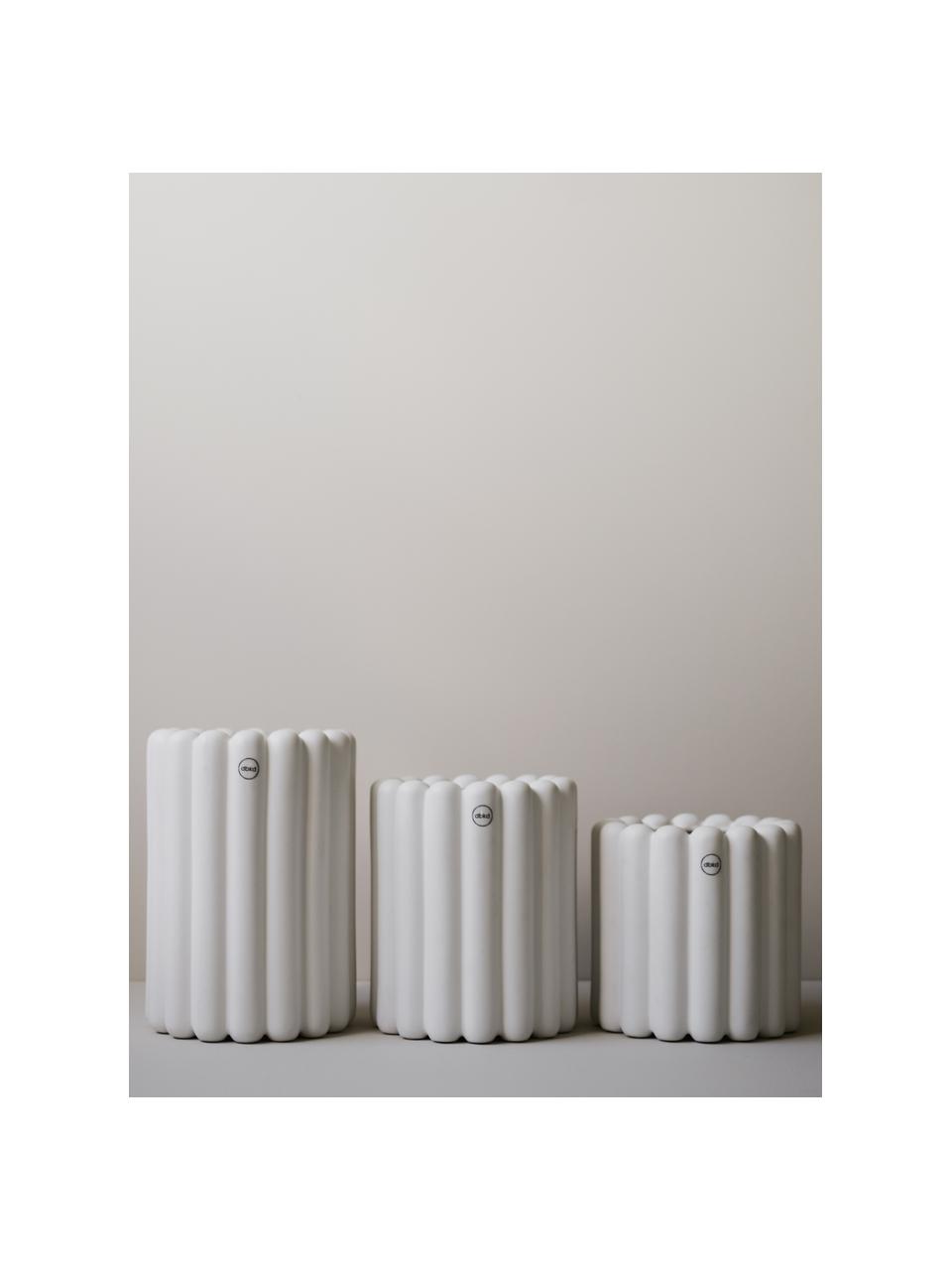 Cache-pot Mist, larg. 23 cm, Céramique, Luminaire : blanc, mat, Ø 19 x haut. 23 cm