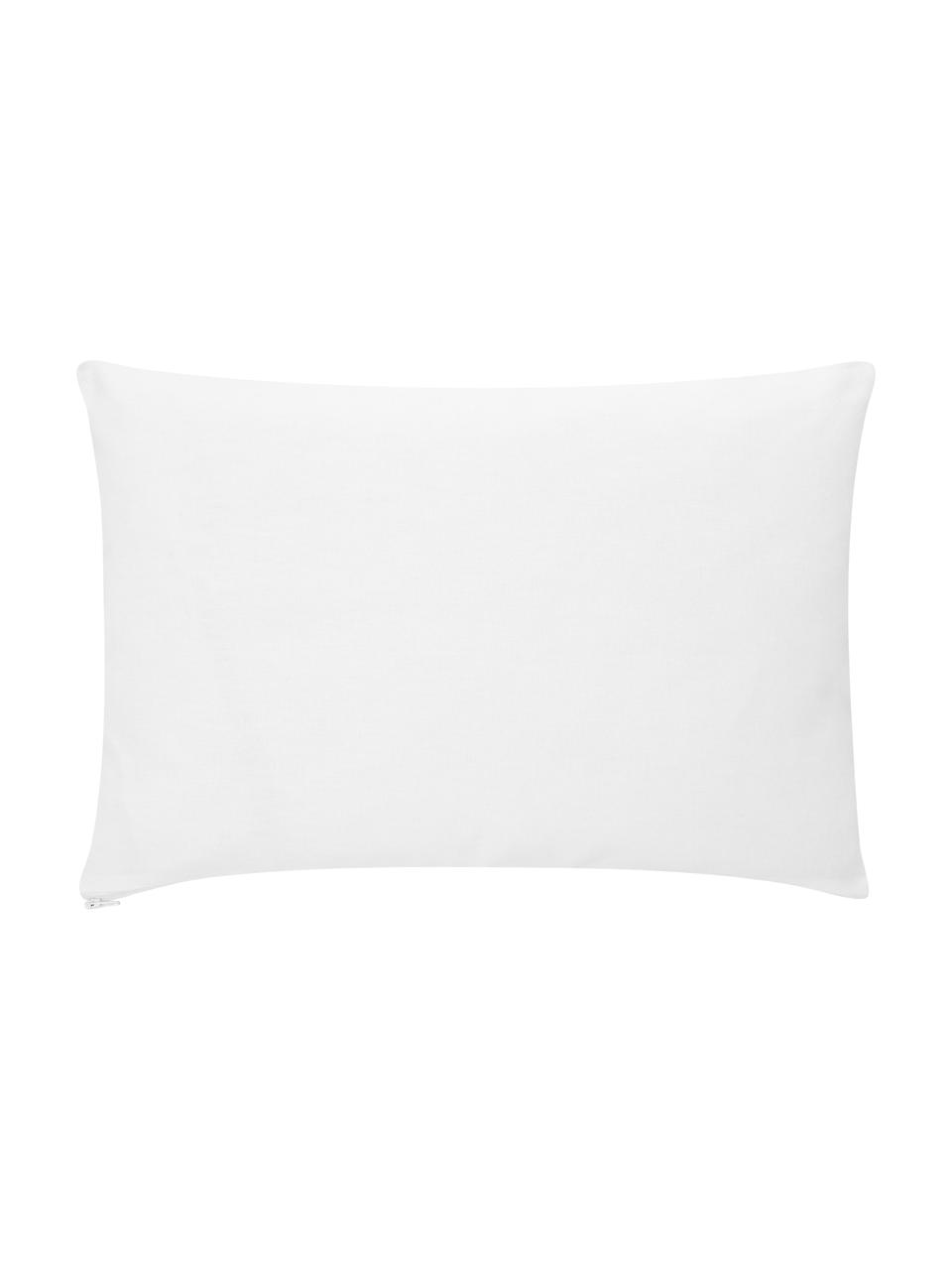 Federa arredo a strisce in cotone nero/bianco Ren, 100% cotone, Bianco, nero, Larg. 30 x Lung. 50 cm