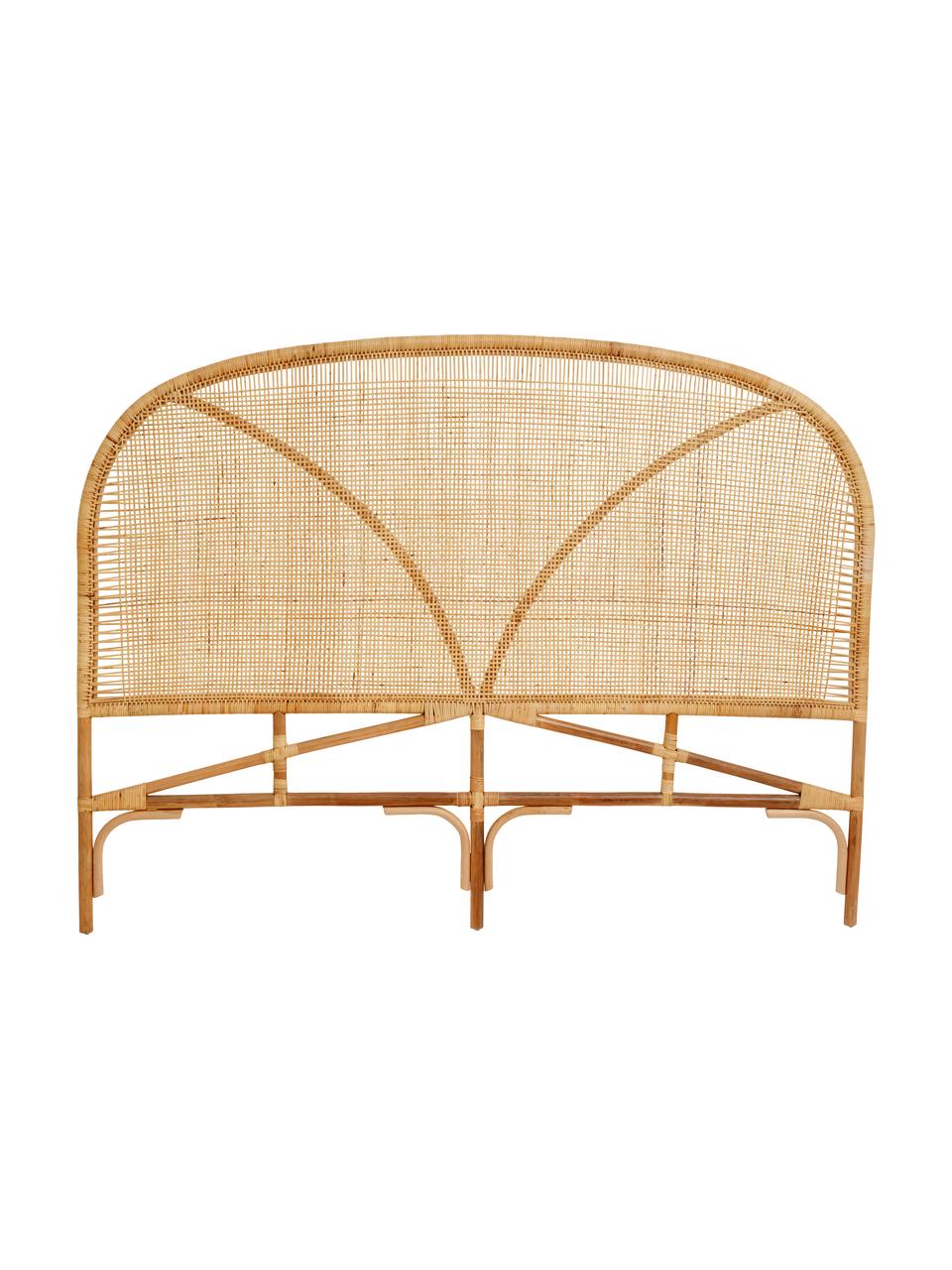 Handgeflochtenes Rattan Kopfteil Bali, Rattan, Rattan, B 180 x H 140 cm