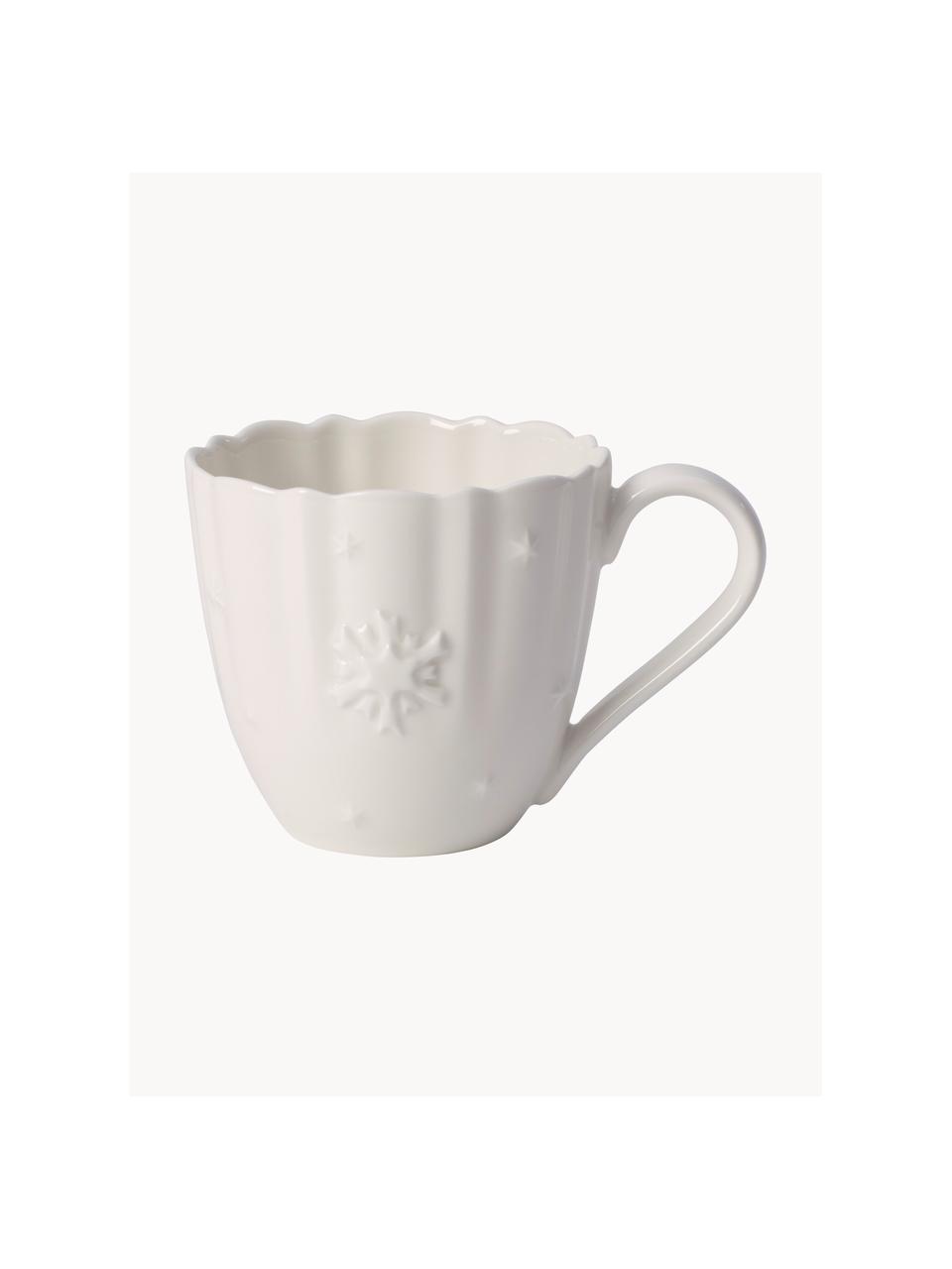 Tazas de café de porcelana Toy's Delight, 6 uds., Porcelana Premium, Blanco, Ø 8 x Al 11 cm, 250 ml