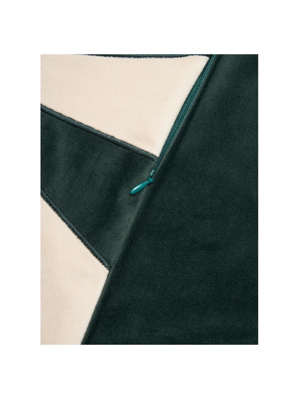 Samt-Kissenhülle Adea, 100 % Polyestersamt

Das in diesem Produkt verwendete Material ist Schadstoff geprüft und zertifiziert nach STANDARD 100 by OEKO-TEX® 21.HCN.72514 HOHENSTEIN HTTI., Grün, Cremeweiß, B 45 x L 45 cm