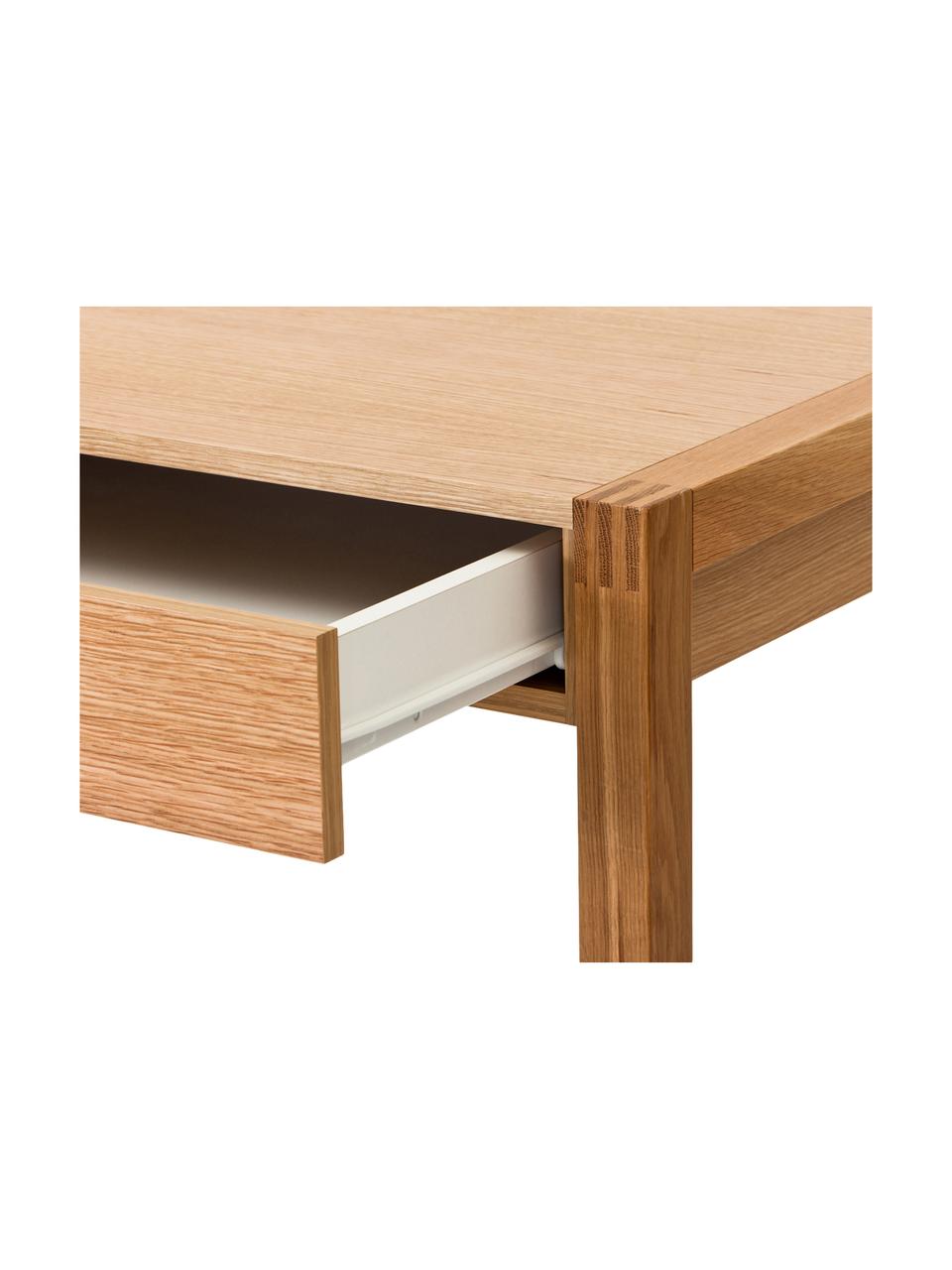 Pracovný stôl so zásuvkou NewEst, Dubové drevo, Š 119 x H 60 cm