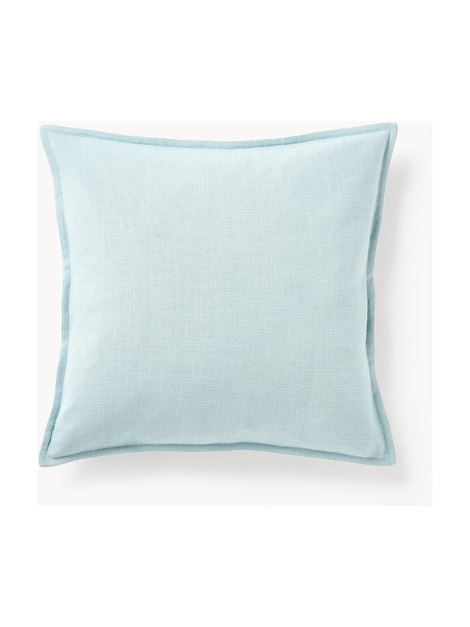 Poszewka na poduszkę z bawełny Vicky, 100% bawełna, Jasny niebieski, S 50 x D 50 cm