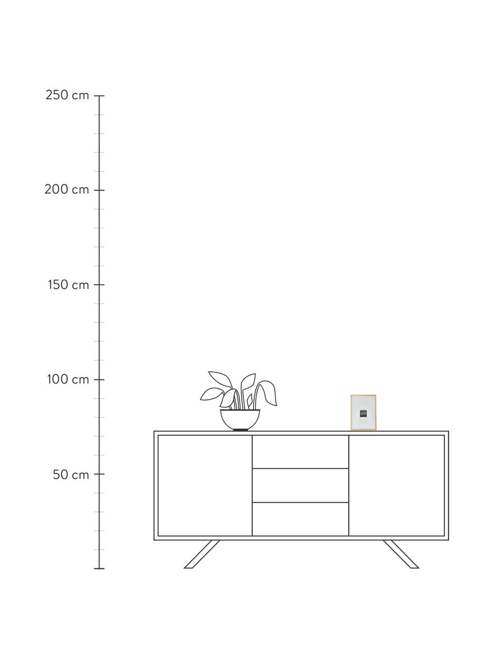 Cornice da tavolo Fine, Cornice: metallo rivestito, Retro: pannello di fibra a media, Dorato, 10 x 15 cm