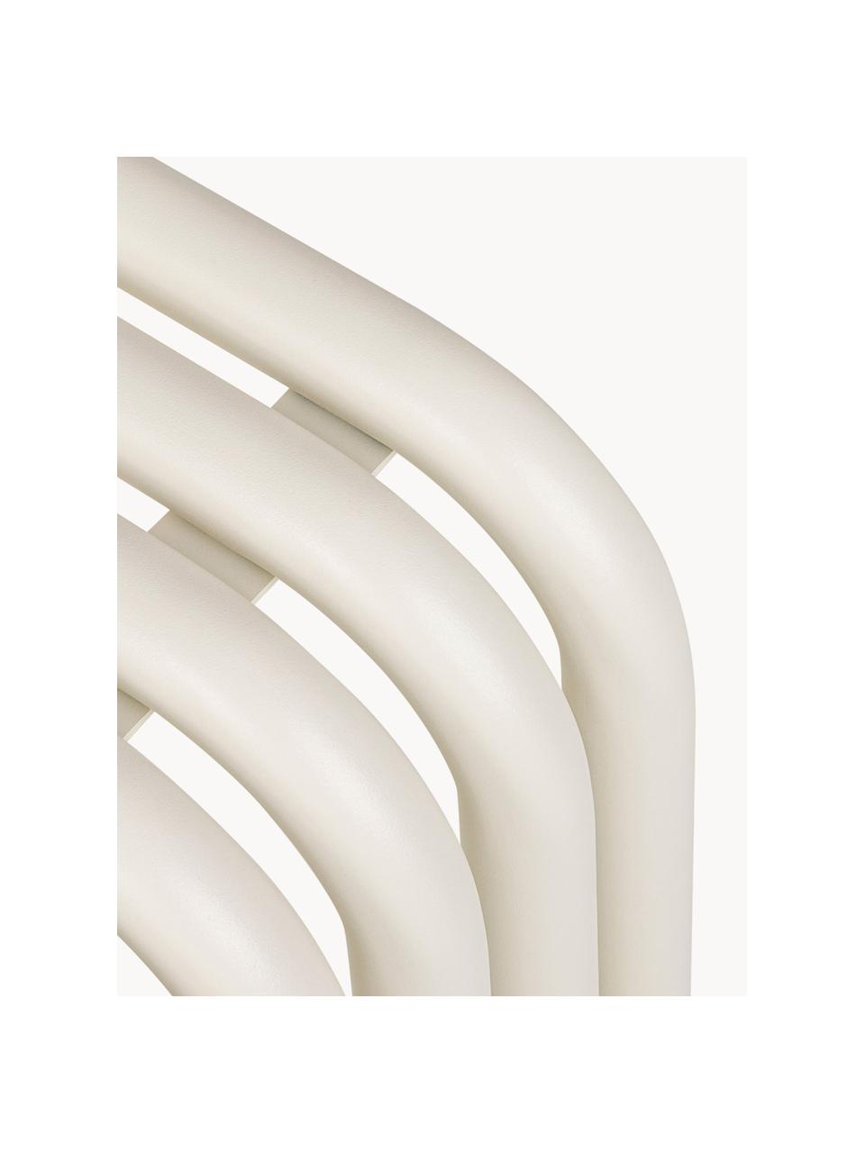 Banc en métal Nokk, Acier, revêtement par poudre, Blanc cassé, larg. 114 x prof. 32 cm