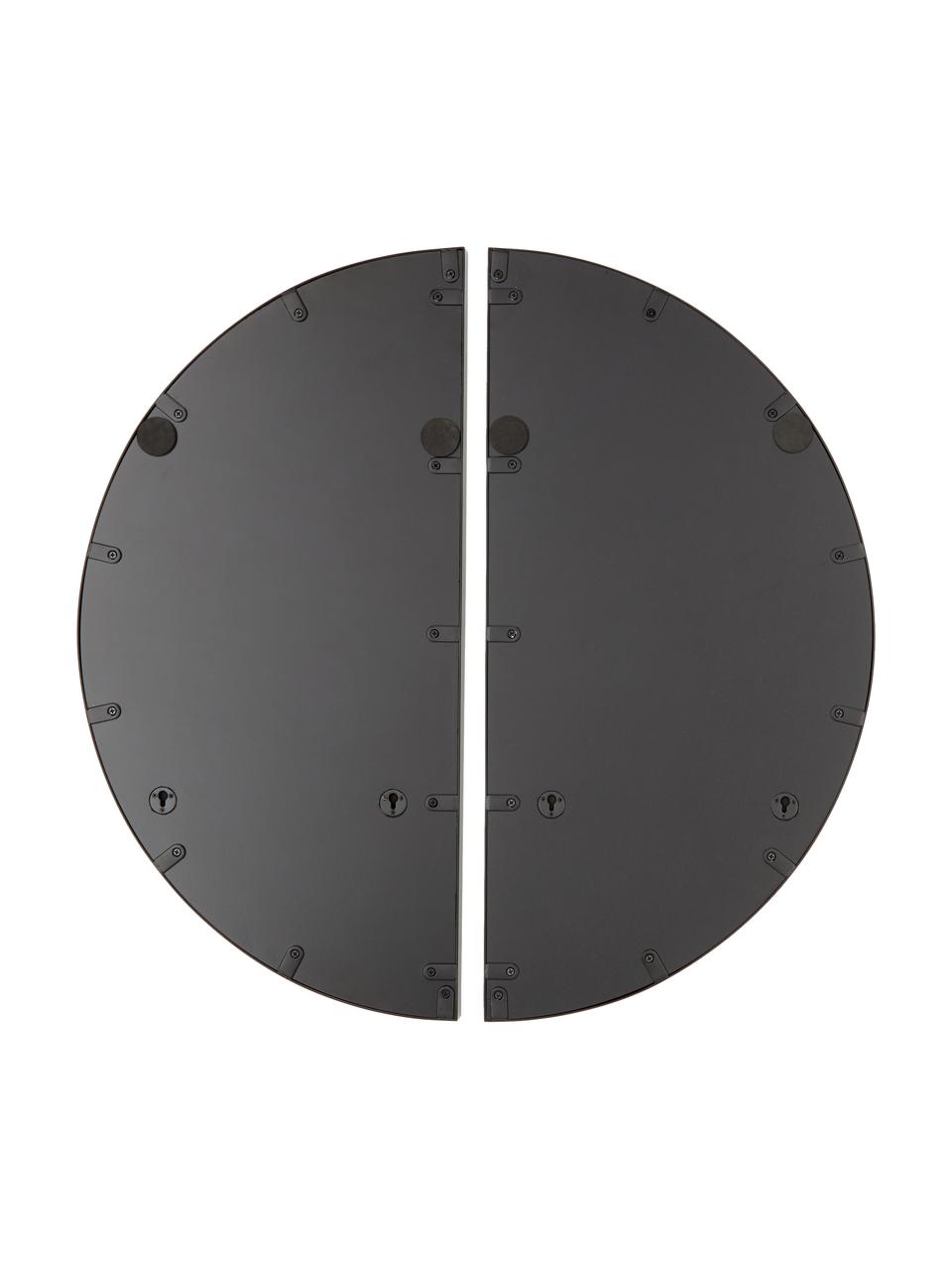 Nástěnné zrcadlo Selena, 2 ks, Černá, Ø 72 cm