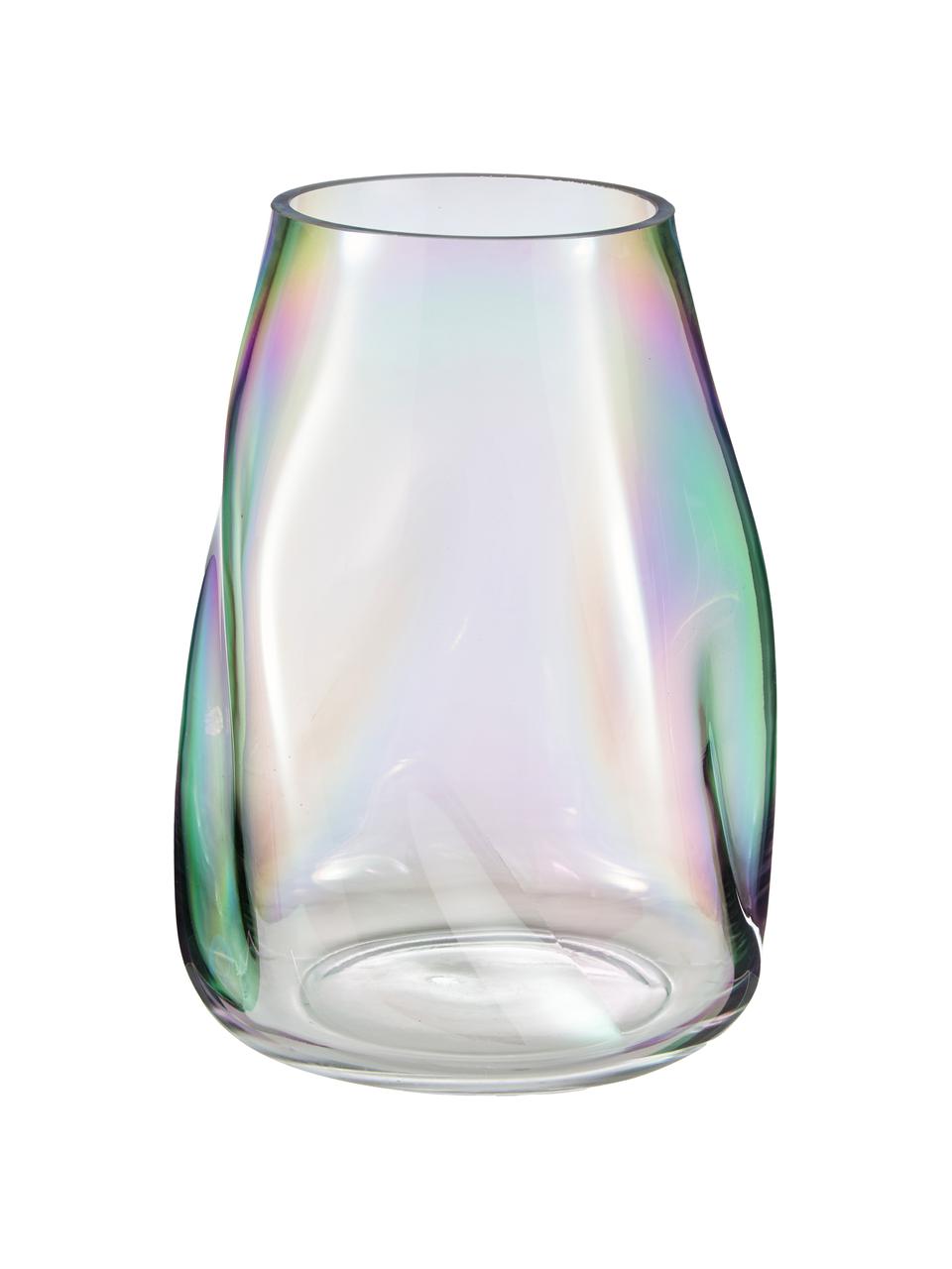 Jarrón de vidrio soplado artesanalmente Rainbow, Vidrio soplado artesanalmente, Multicolor, Ø 20 x Al 35 cm
