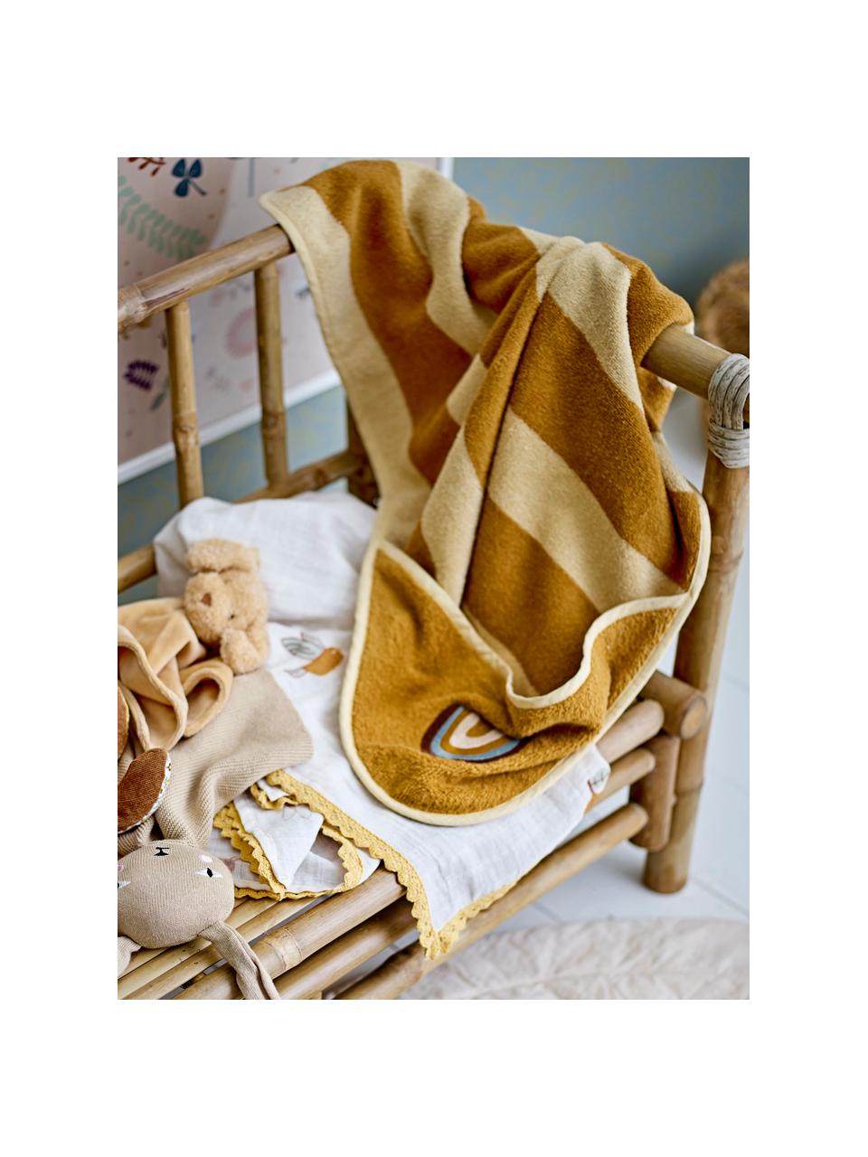 Asciugamano in cotone Agnes, Marrone chiaro, beige, Larg. 78 x Lung. 78 cm