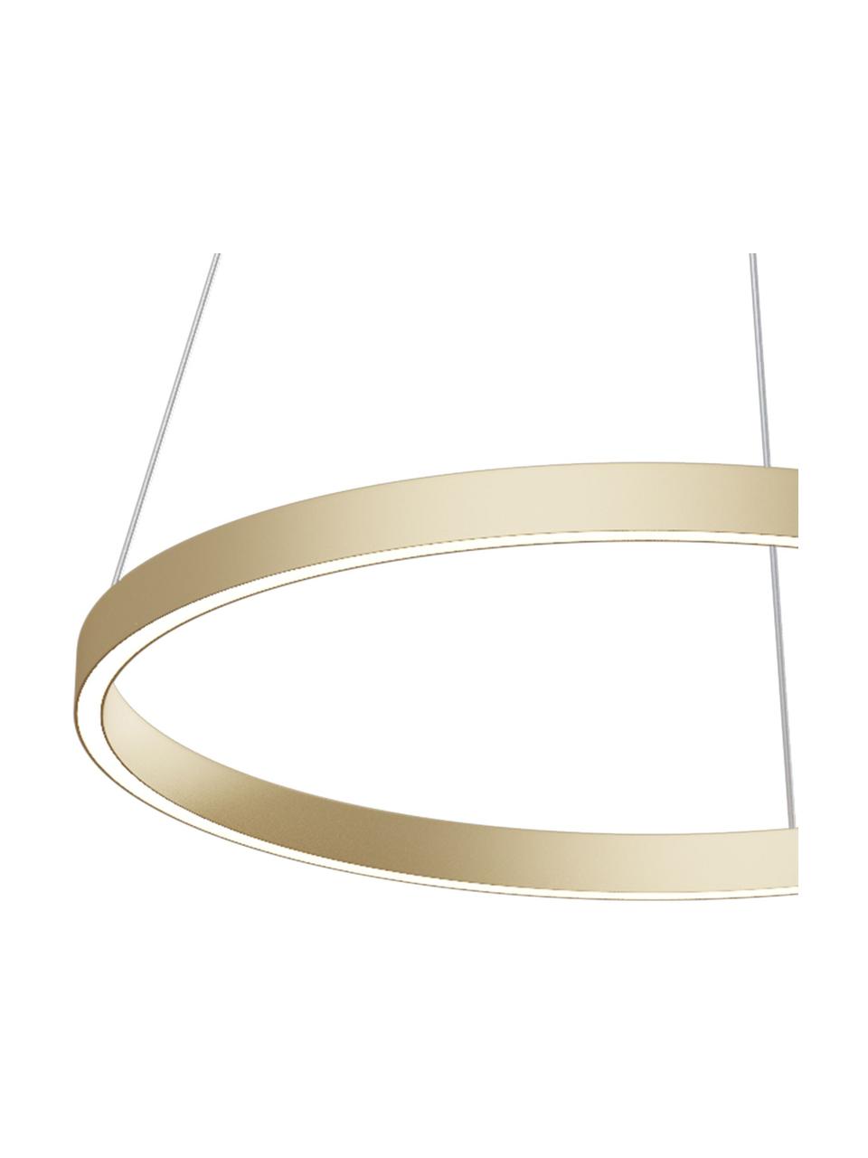 Grande suspension LED Rim, Couleur dorée, Ø 60 x haut. 40 cm