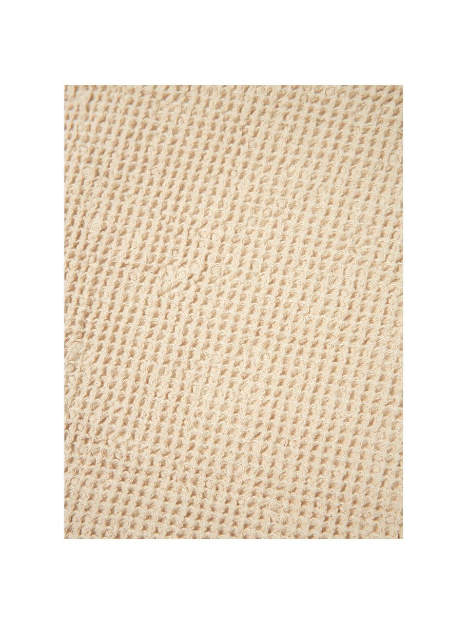 Panier de rangement en coton bio Wabi Sabi, Beige clair, larg. 20 x prof. 20 cm