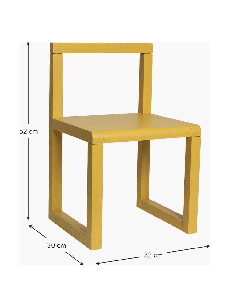 Chaise en bois pour enfant Little Architect, Bois de frêne, placage en frêne, MDF

Ce produit est fabriqué à partir de bois certifié FSC® issu d'une exploitation durable, Jaune moutarde, larg. 32 x prof. 30 cm