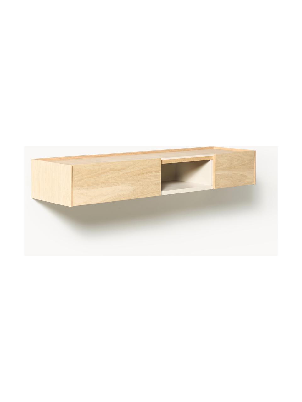 Console murale en bois Larsen, Panneau de particules avec placage en bois de chêne

Ce produit est fabriqué à partir de bois certifié FSC® issu d'une exploitation durable, Chêne, larg. 112 x haut. 17 cm