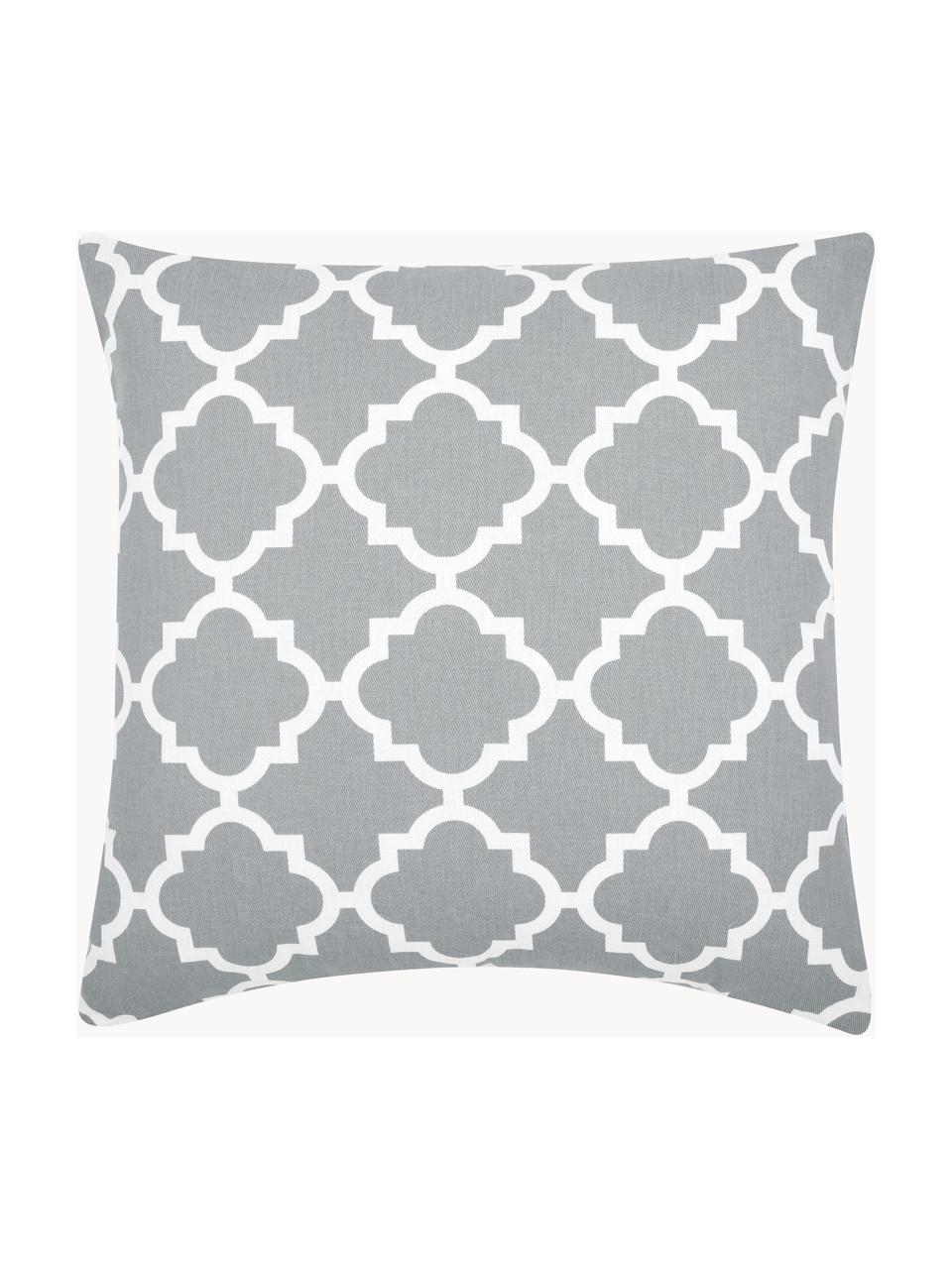 Housse de coussin 45x45 gris Lana, 100 % coton, Gris, larg. 45 x long. 45 cm