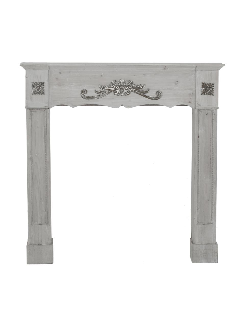 Console de cheminée style maison de campagne Menton, Gris