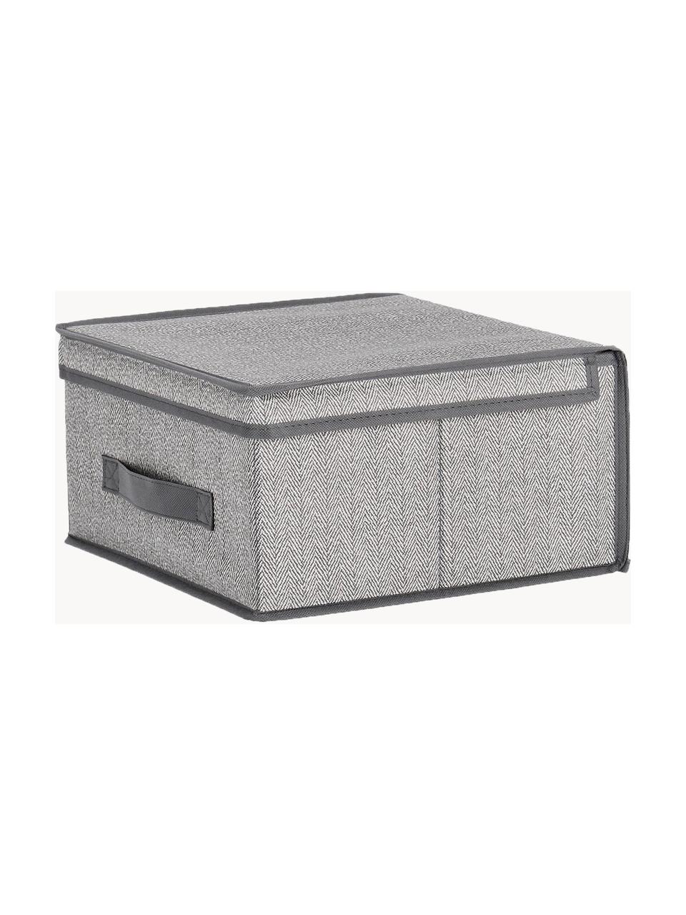 Caja plegable Tidy, An 30 cm, Tapizado: fibra sintética, Tonos grises, An 30 x F 30 cm
