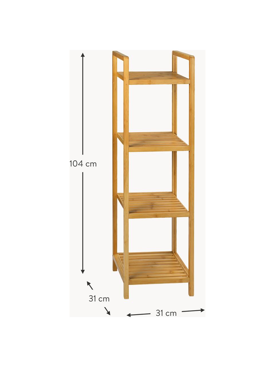 Estantería  de madera de bambú Tier, Bambú, Madera de bambú, An 31 x Al 104 cm