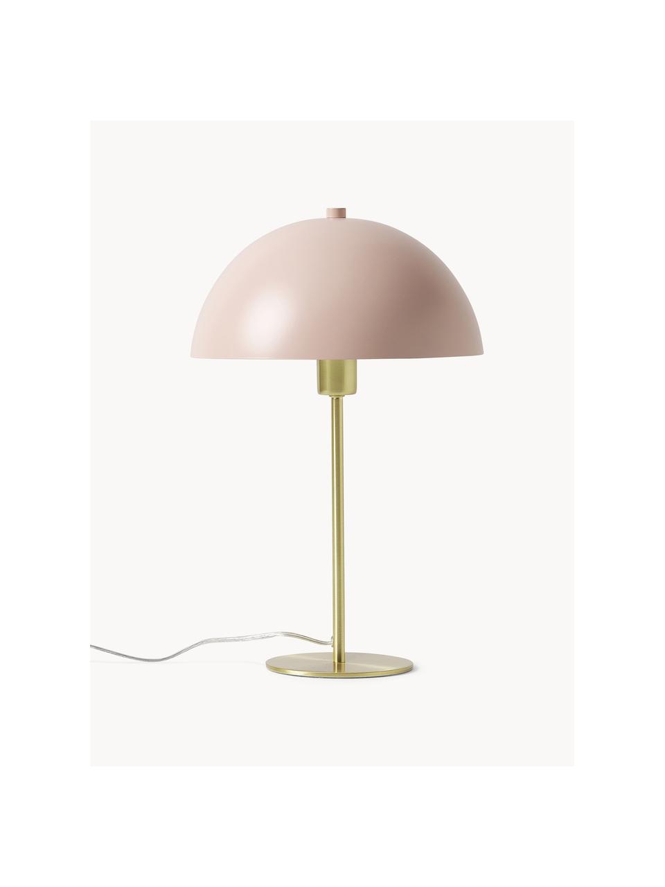 Lampe à poser Matilda, Rose pâle, doré, Ø 29 x haut. 45 cm