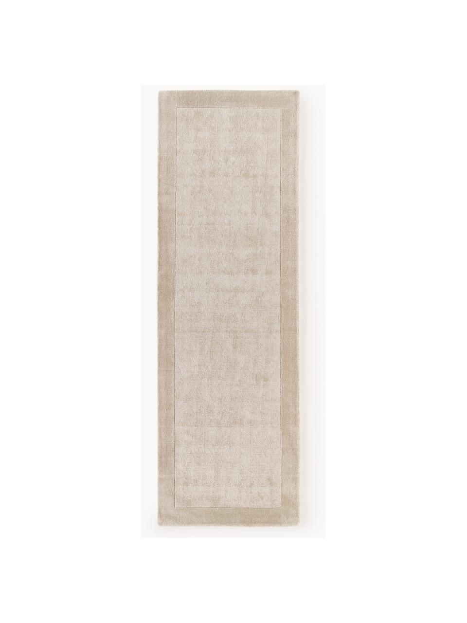 Alfombra corredor de pelo corto Kari, 100% poliéster con certificado GRS, Beige, An 80 x L 250 cm