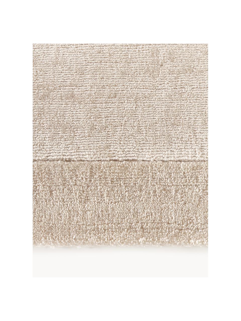 Tapis à poils courts Kari, 100 % polyester, certifié GRS, Beige, larg. 80 x long. 250 cm